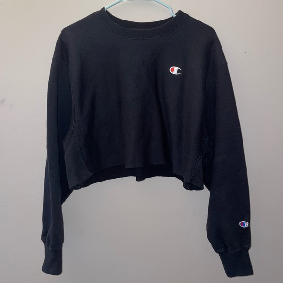 REWORKED CHAMPION CROPPED SWEATER - Picture 2 of 5